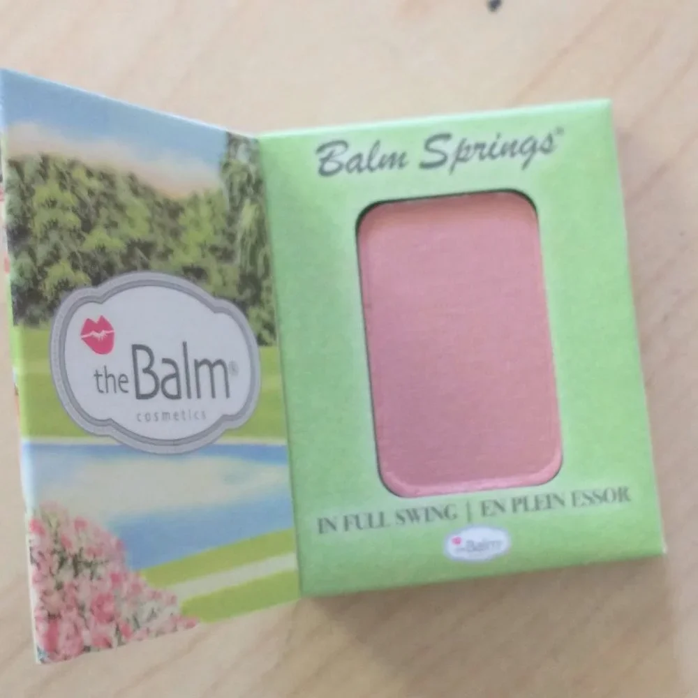 NEW THE BALM SPRINGS TRAVEL BLUSH + BLUSH BRUSH